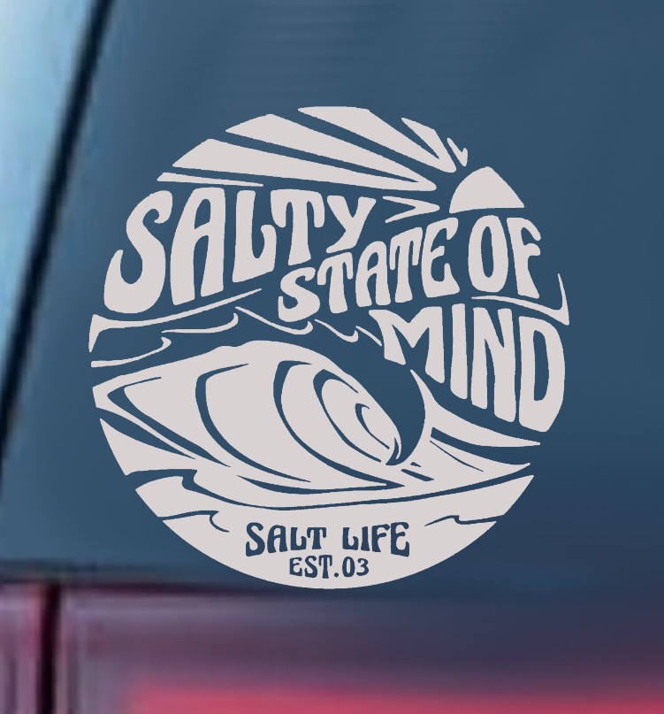 Salt Life State of Mind Deep Sea – Vinyl Decal Sticker