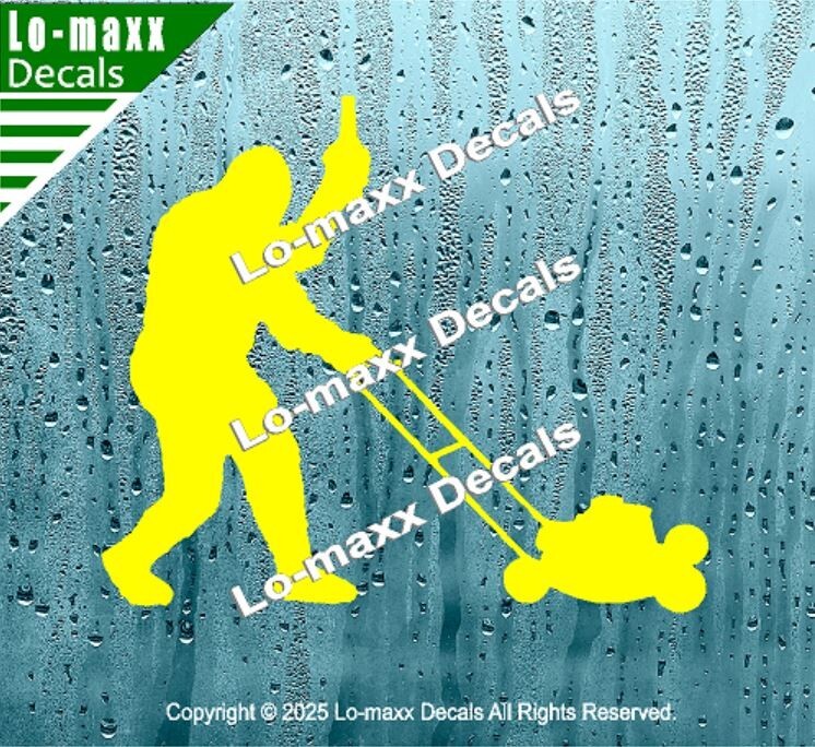 Sasquatch Lawn King: Beer and Blades Lawn Care Edition Die-Cut Vinyl Decal