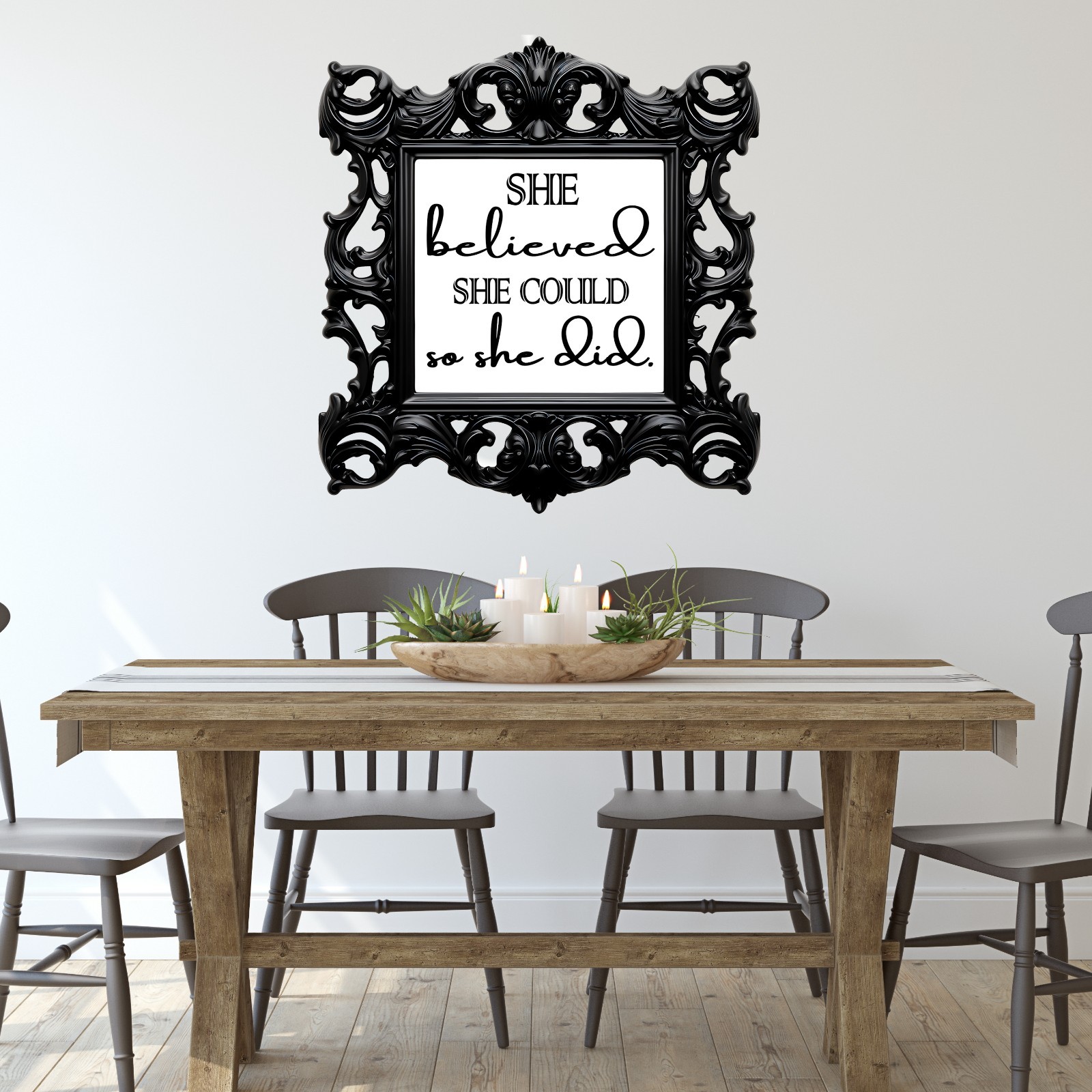 Motivational Wall Art – Peel and Stick Vinyl/removable Wall Decals. 3D illusion.