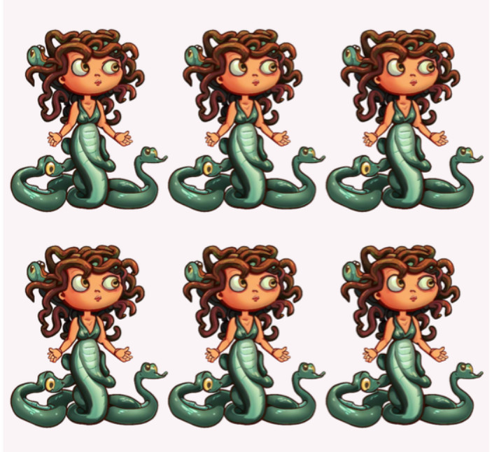 Fantasy/Mythical Medusa Premium Vinyl Stickers , Goddess of Stone