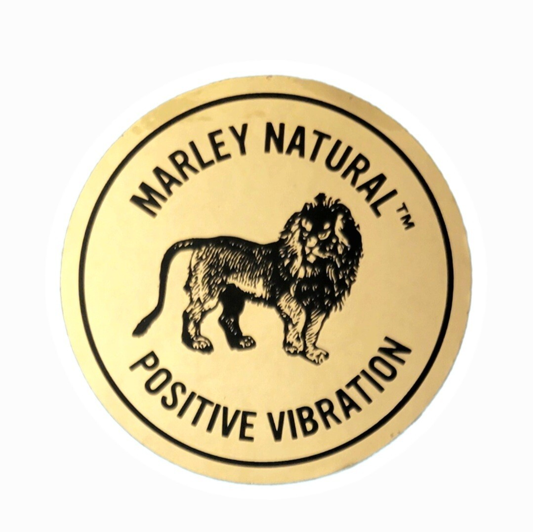 Marley Natural Sticker Promo Gold Lion Logo Bob Marley's Official Brand New