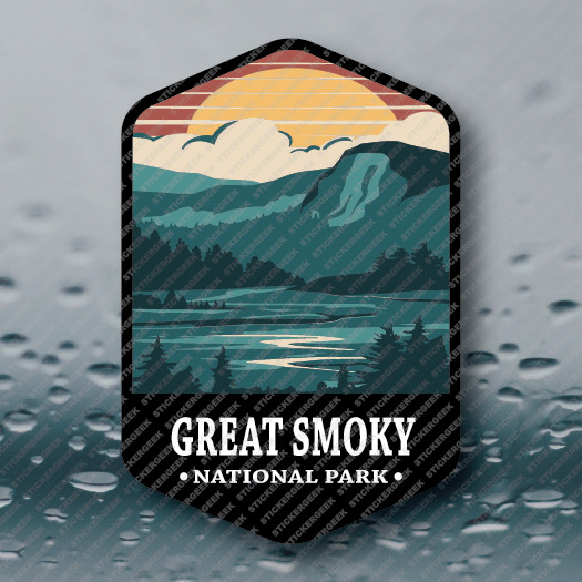US National Park GREAT SMOKY MOUNTAINS NORTH CAROLINA TENNESSEE Vinyl Sticker