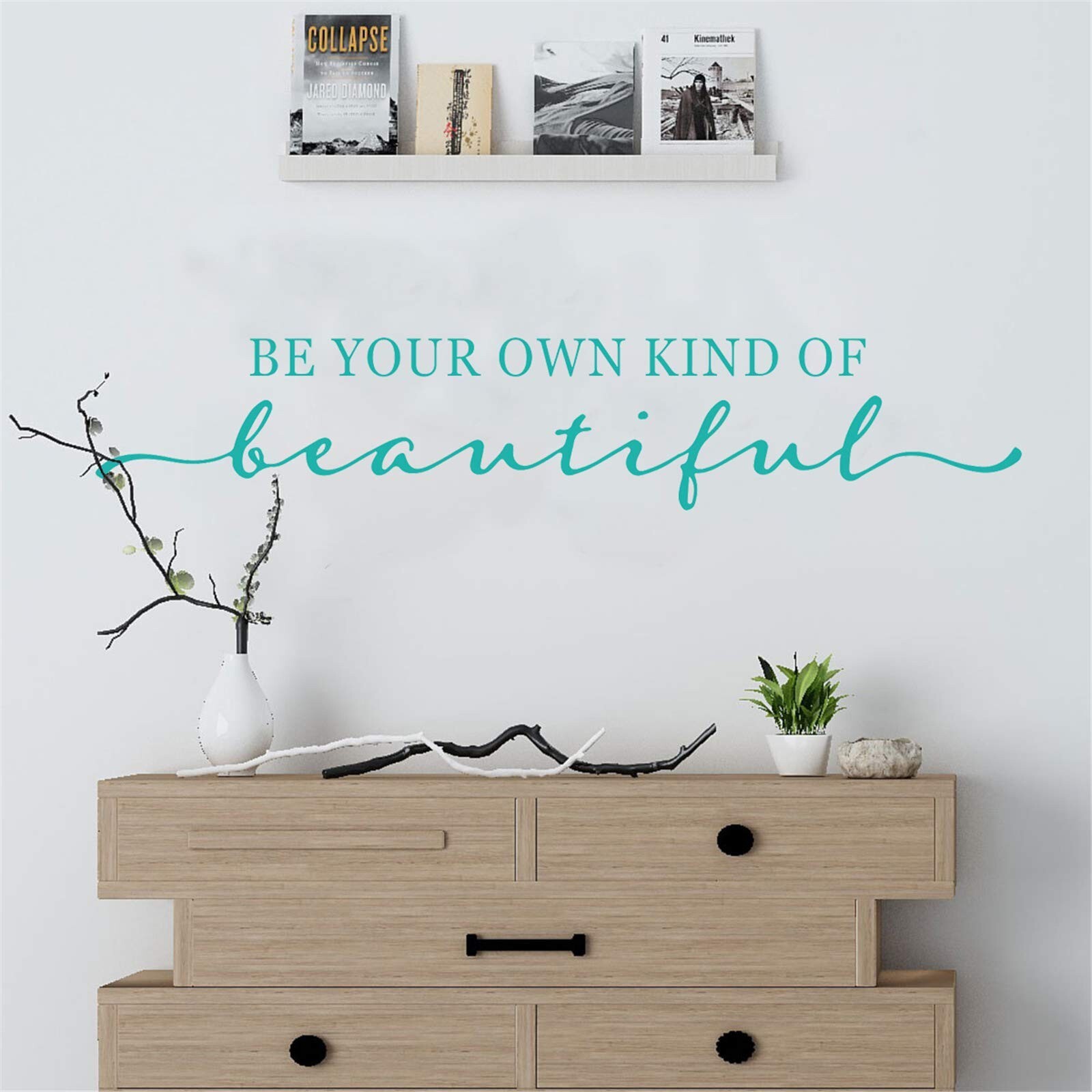 Wall Decal – Turquoise Decor – Inspirational Quote. for Girls Rooms, Bedroom,…