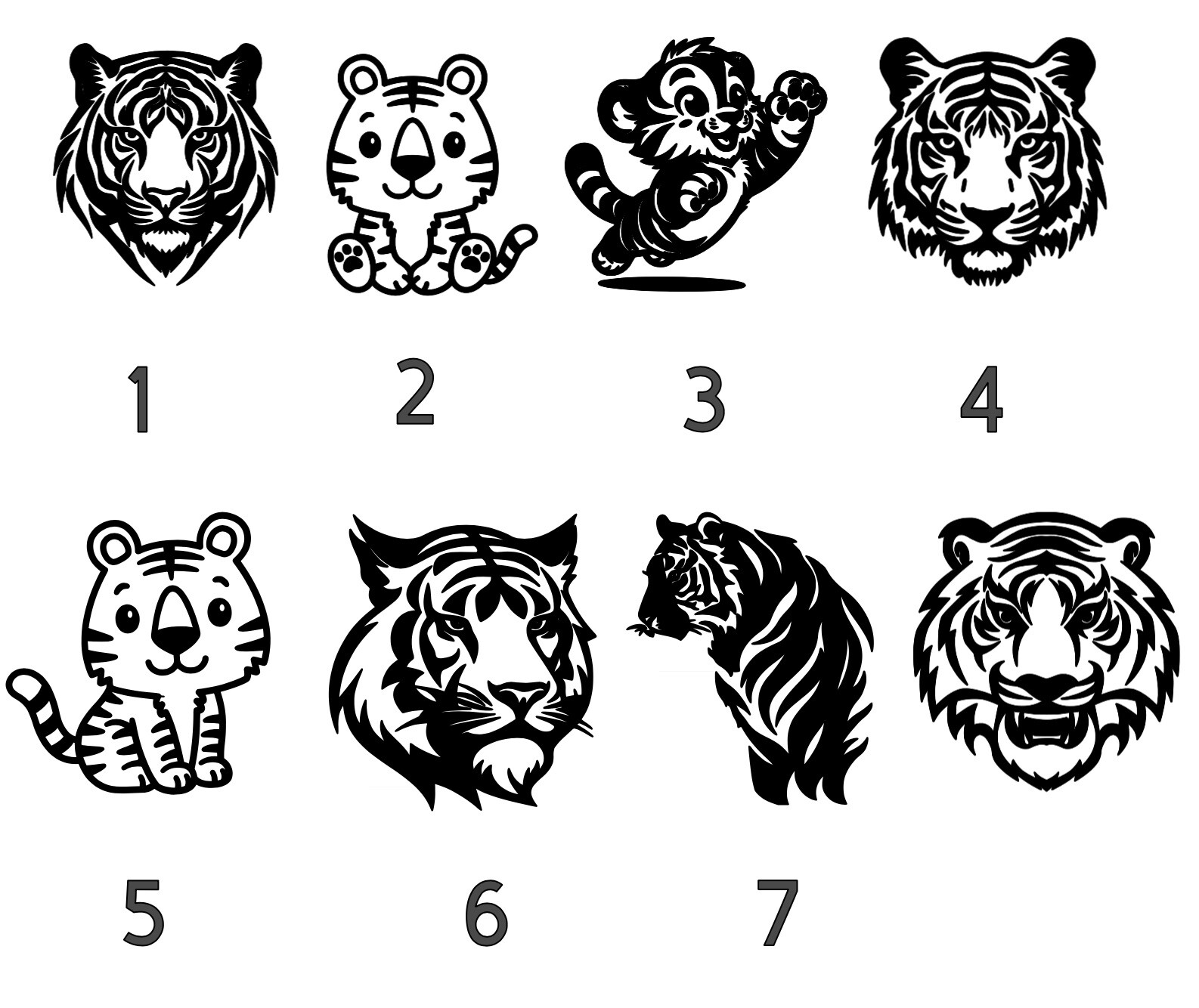 Safari Animal Vinyl Decal (read description)