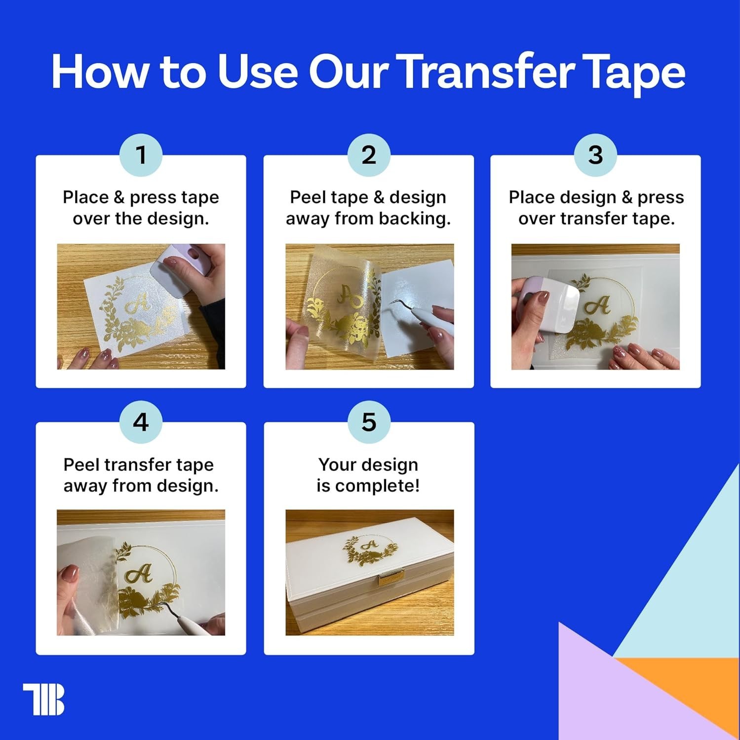 12" X 100' Roll of Clear Transfer Tape for Vinyl, Made in America, Vinyl Transfe