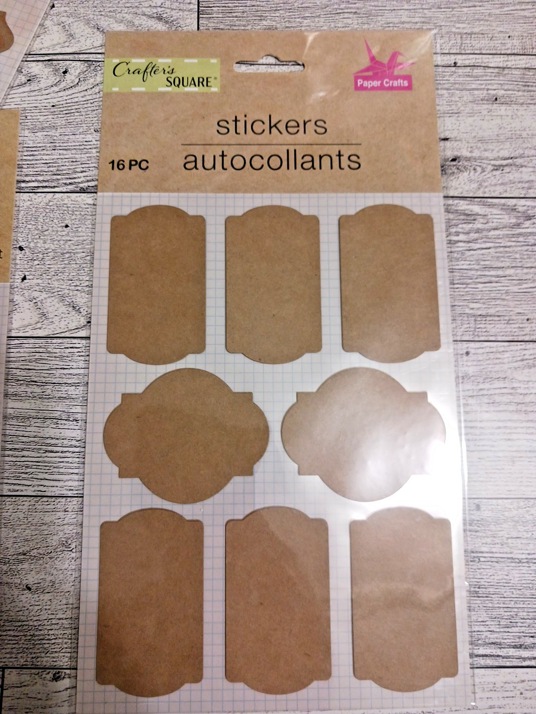 Sticker Labels 178 craft paper stickers. Labels for jars, bottles, containers.