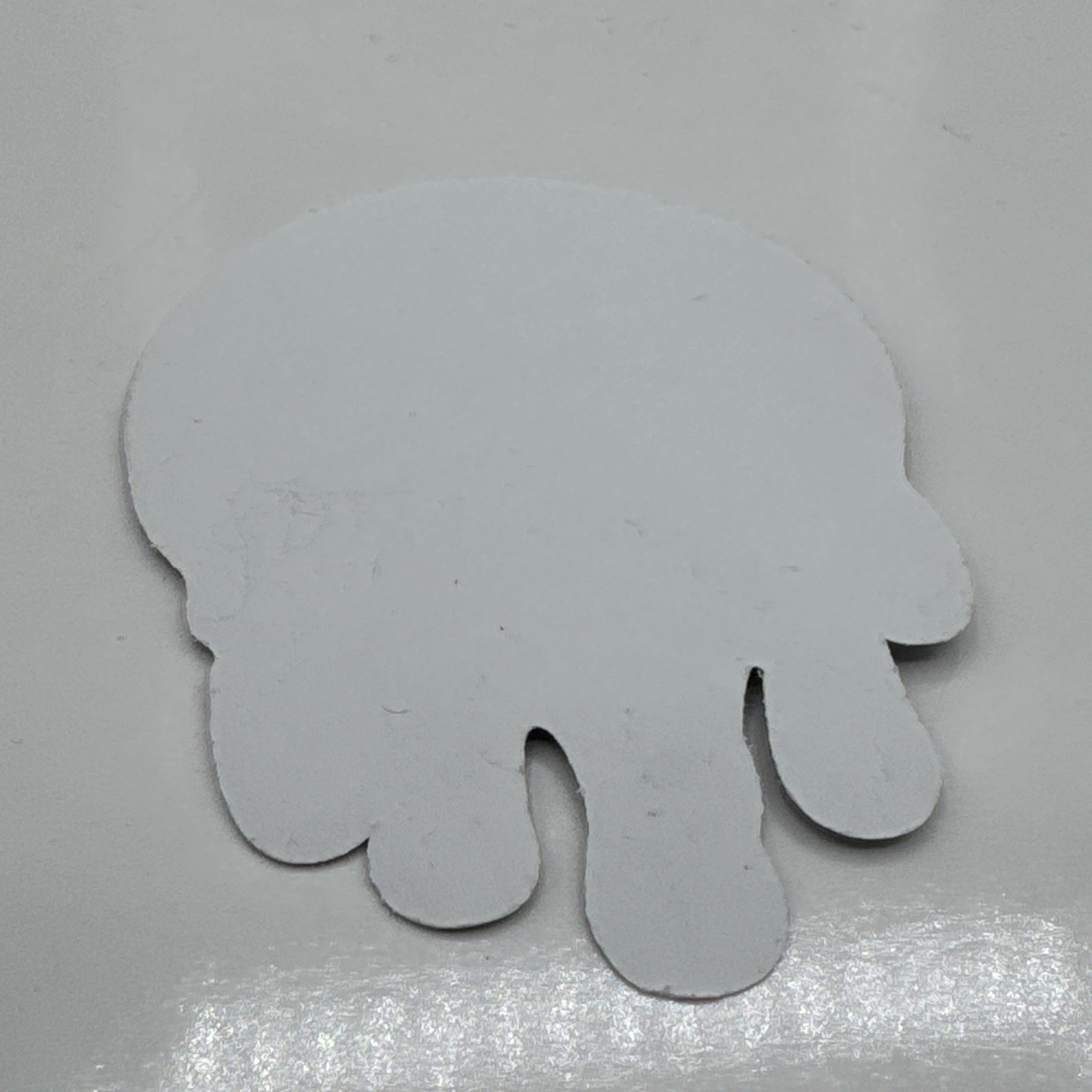 Melting Trippy Smiley Face Sticker Glossy Holographic Laminate Accessory 3.5" In
