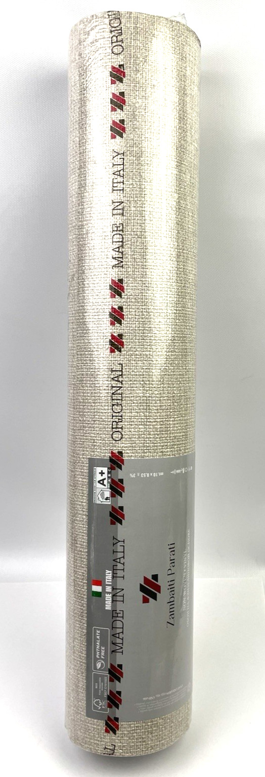 Zambaiti Parati Z57757 Plain Non Woven Faux Fabric Wallpaper