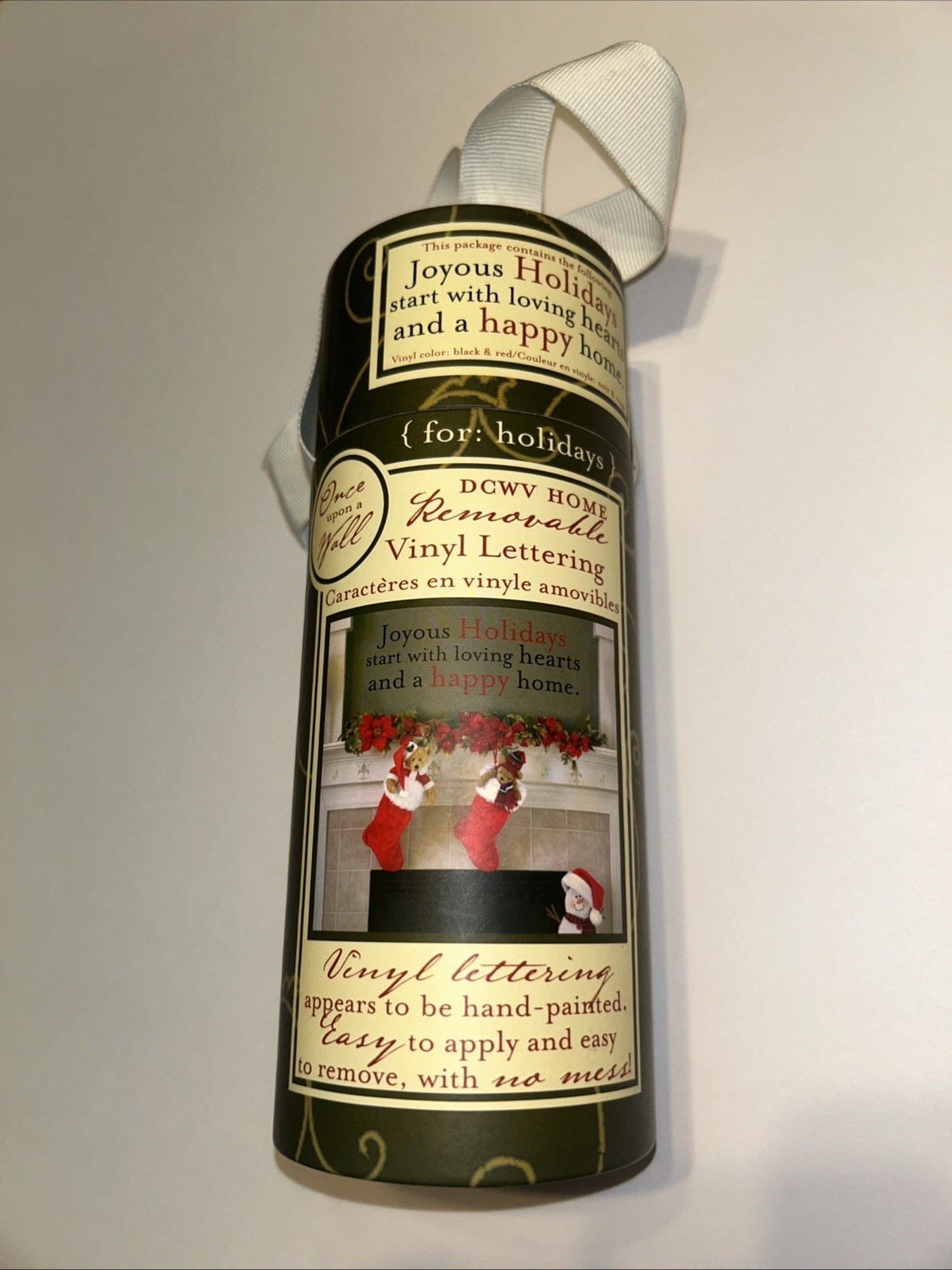 Once Upon A Wall DCWV Home Removable Vinyl Joyous Holiday Christmas NWT