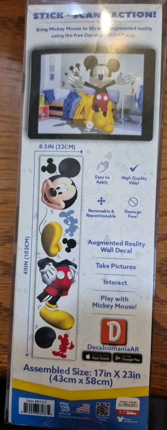 Disney Junior Mickey Mouse 17x23in Wall Decal Reposition-able