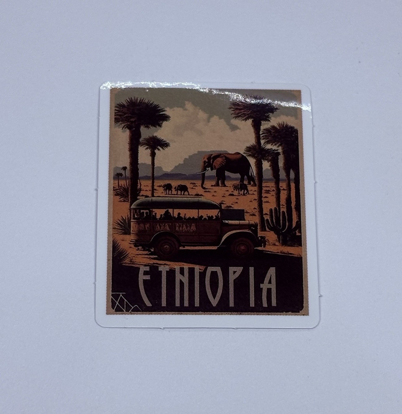 Ethiopia Safari Sticker Travel Animal Art Decal Vinyl Country Souvenir Tc9