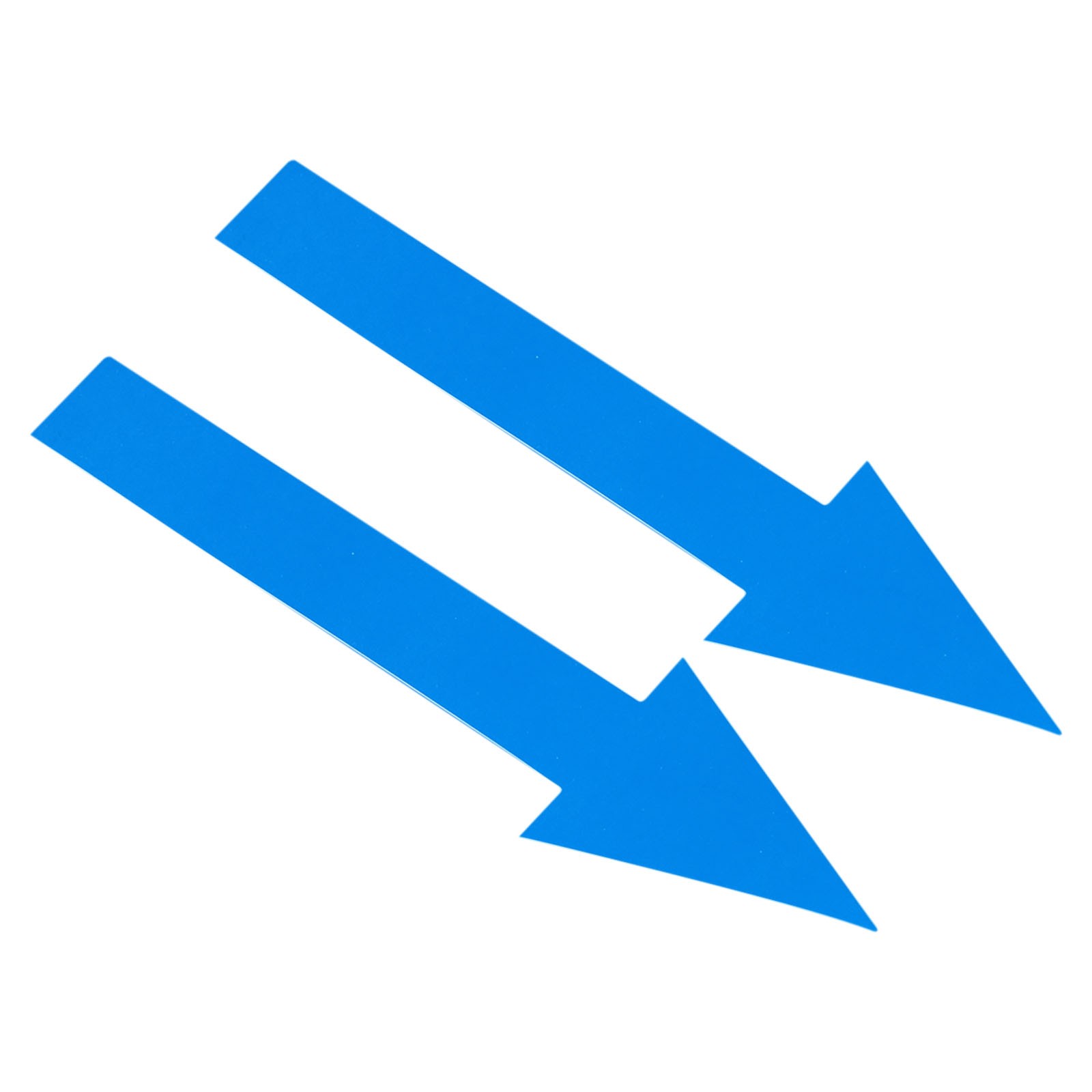 12Pcs 6" L Directional Arrow Sticker Self Adhesive Decal Sign Blue
