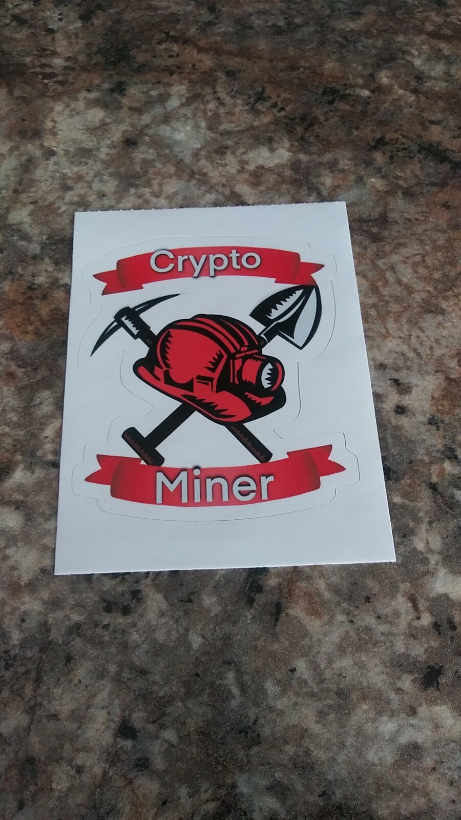 CRYPTO MINER cool colorful vinyl stickers! 3.0 x 3.5