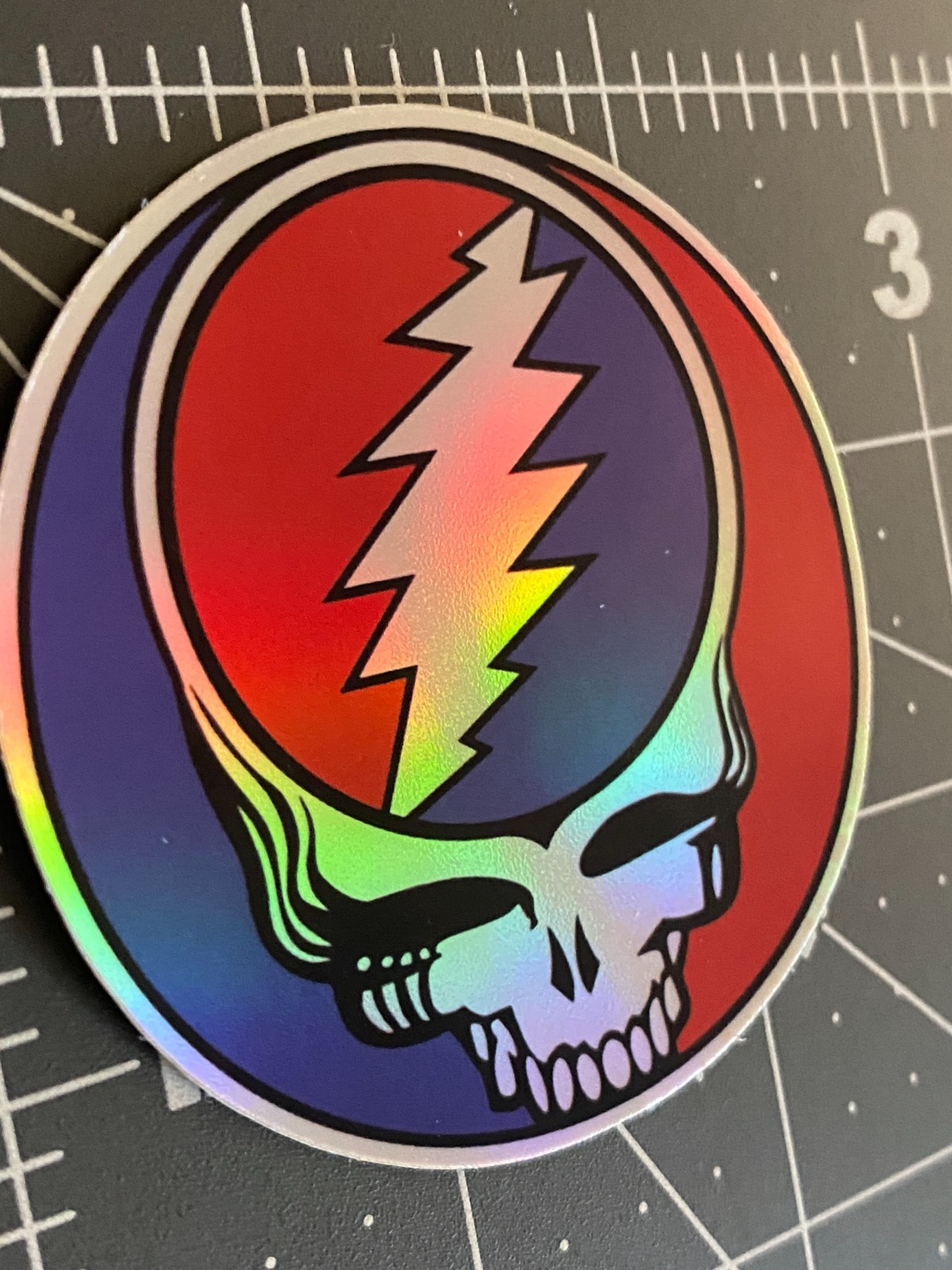 Grateful Dead Holographic Sticker – Waterproof Vinyl