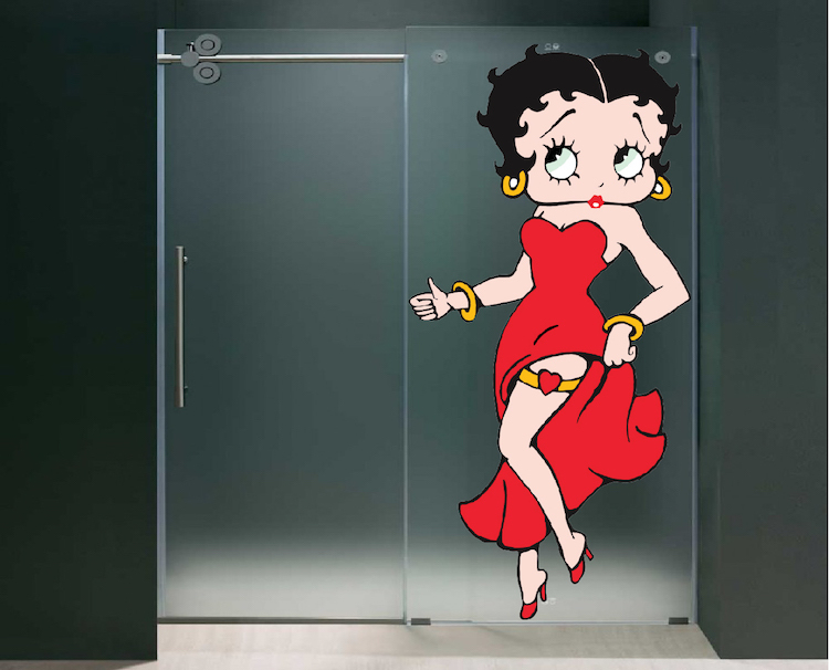 Betty Boop Wall Decal Pinup Cartoon Popular Art Vinyl Removable Mural, b01
