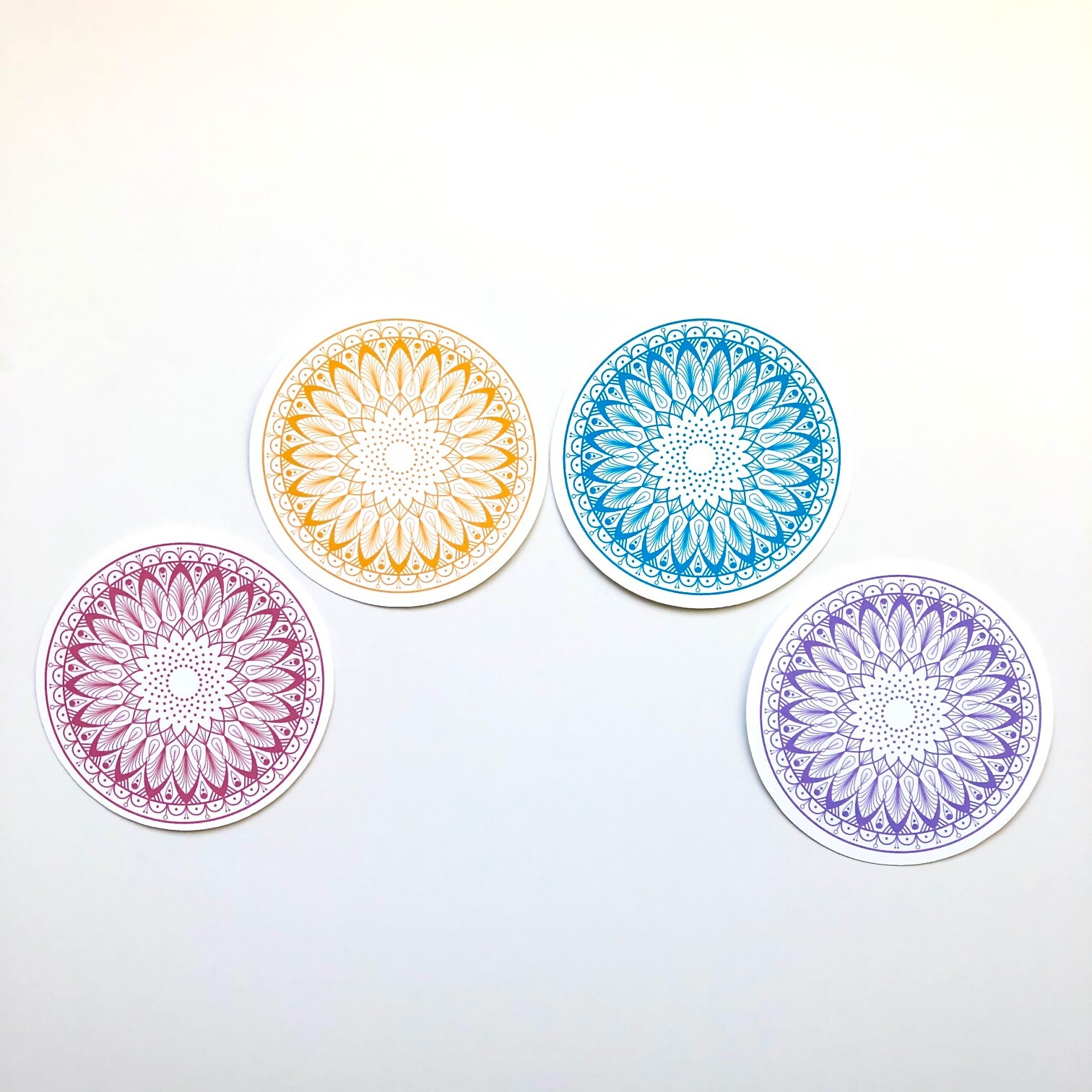 Colorful Mandala Aesthetic Laptop/Skateboard/Water Bottle Stickers