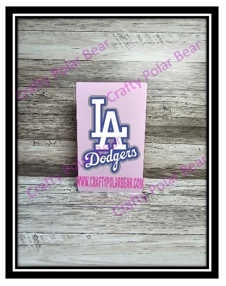 LA Dodgers Vinyl Die Cut Laptop Car Truck SUV Boat Window Decal Sticker Layered