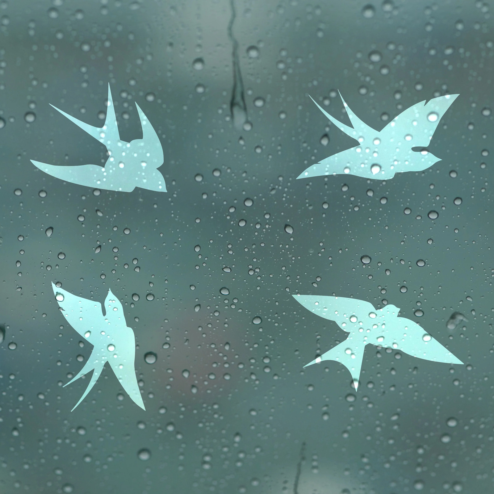 24x Window Decal For Bird Strike Glass Anti Collision Cling Sticker – Deterrent