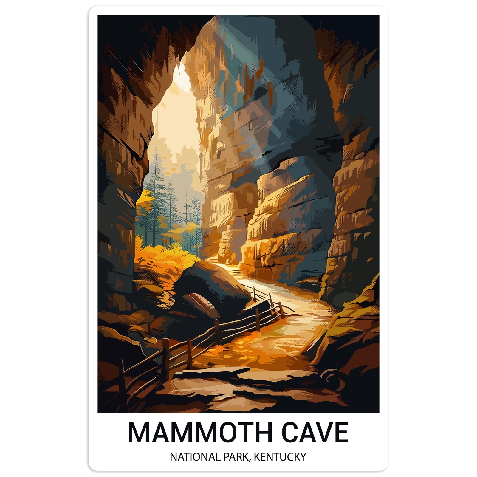 Mammoth Cave National Park – Vinyl Decal Sticker – Car Window Laptop – #1300