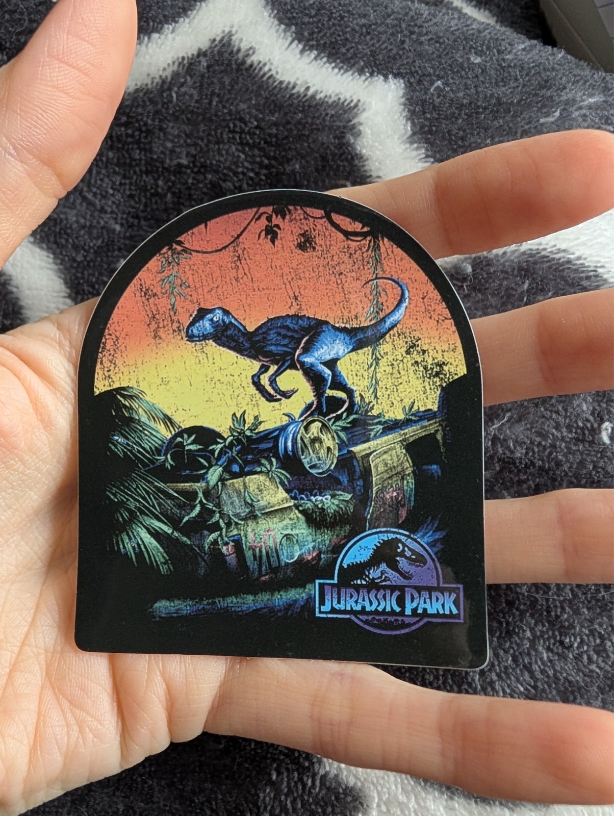 Jurassic Park Dinosaur Sticker Vinyl Decal | T-Rex Movie Film Fan Art