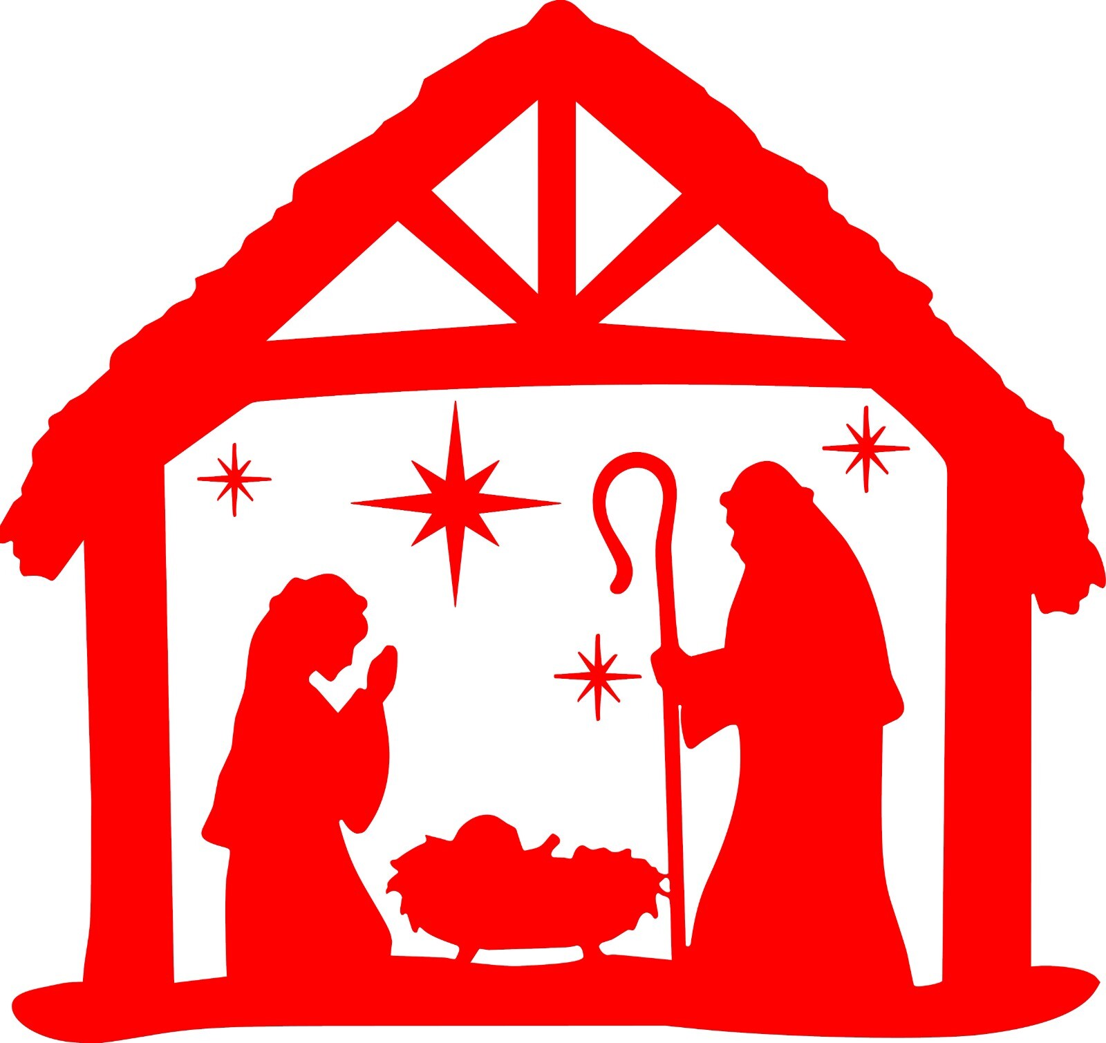 Christmas decal/ 5.5"w x 5"h The Night of his Birth In your Choice of color