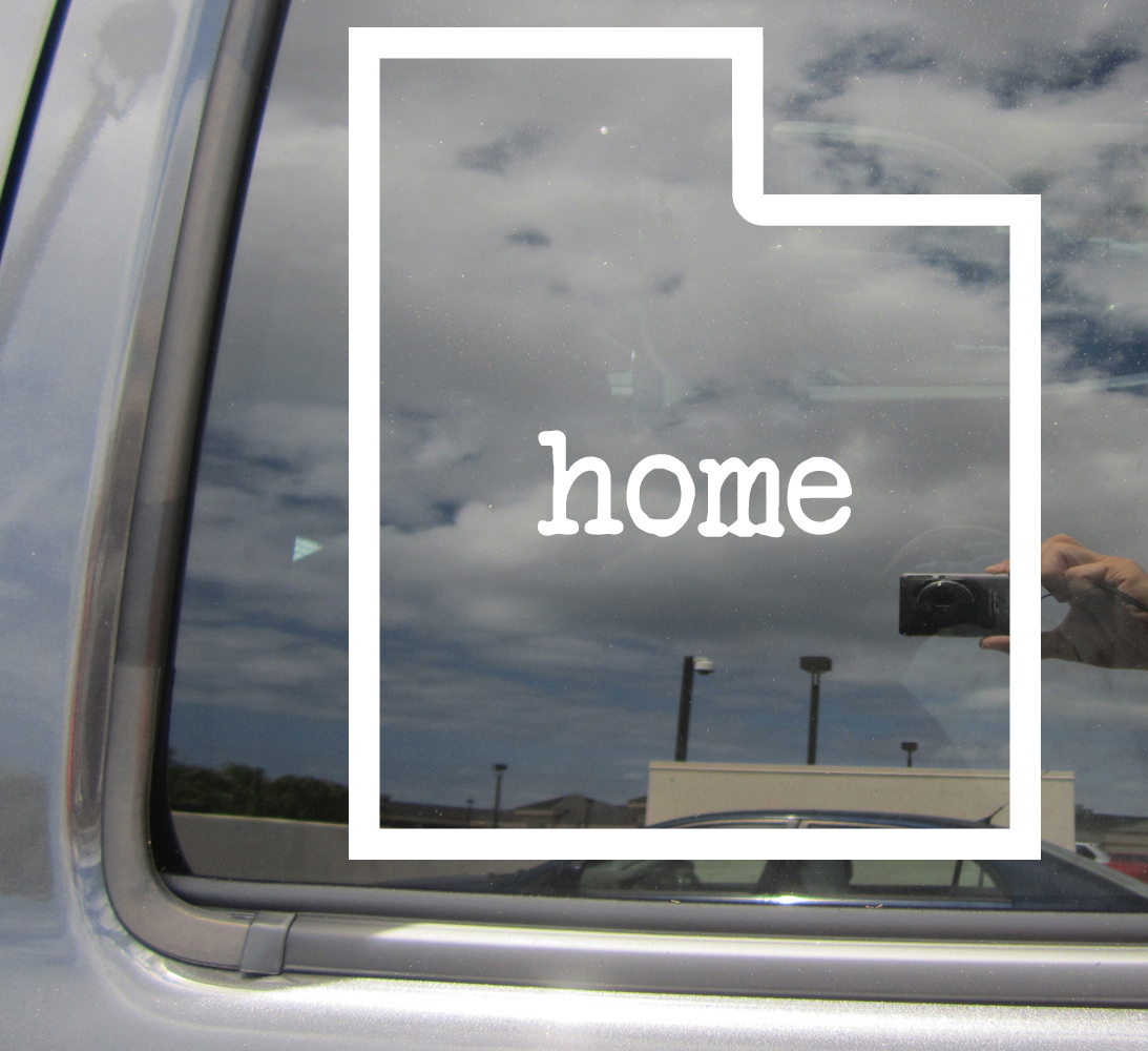 Utah State Home Outline – USA America – Car Vinyl Die-Cut Decal Sticker 07035