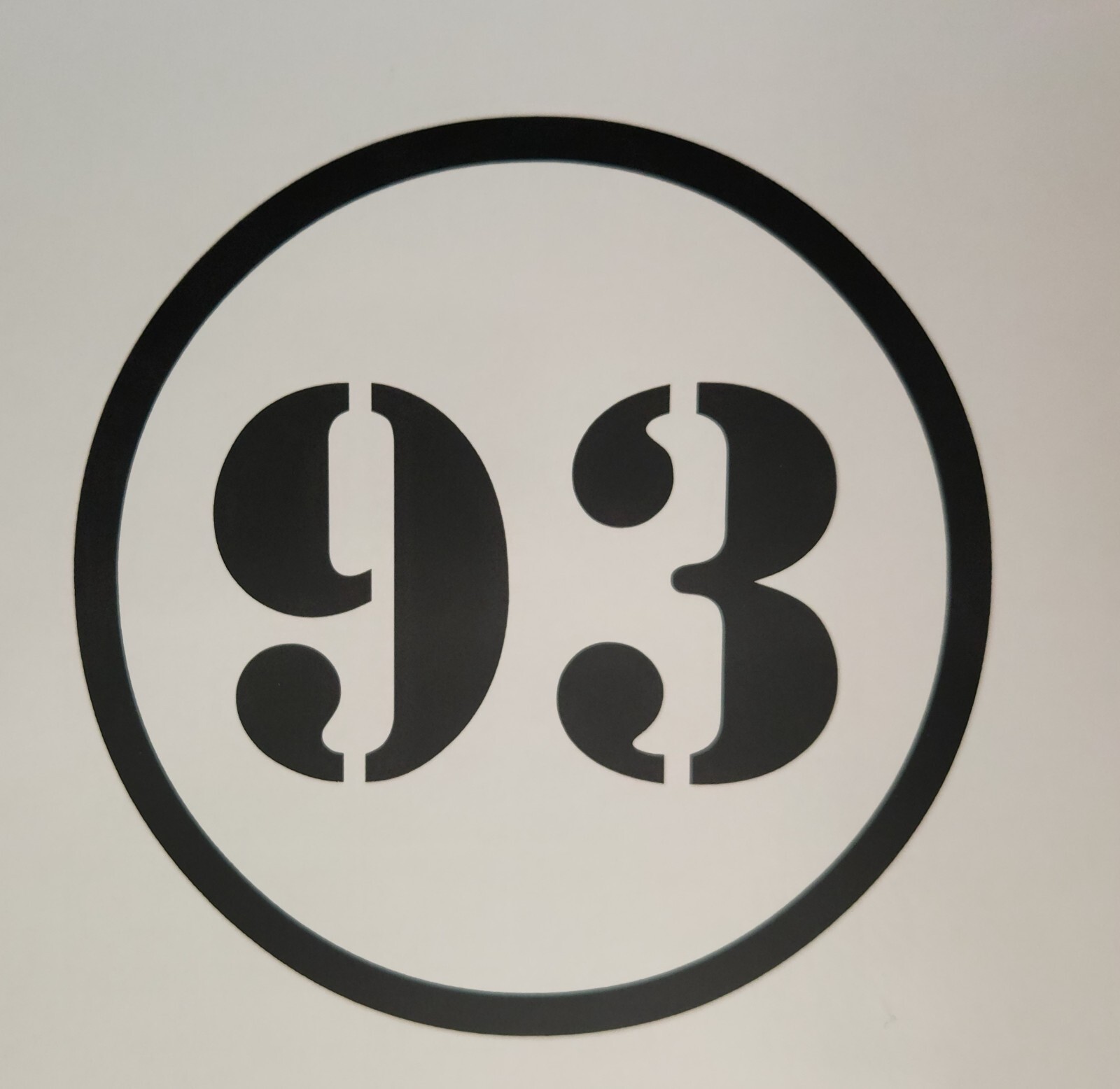 2 pack Racing Car numbers circle die-cut decal door custom number rally sport V1