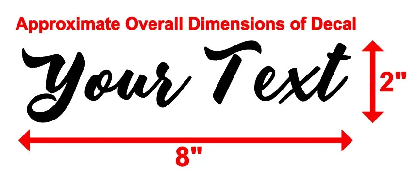 YOUR TEXT Vinyl Decal Sticker Car Window Bumper CUSTOM Personalized Lettering