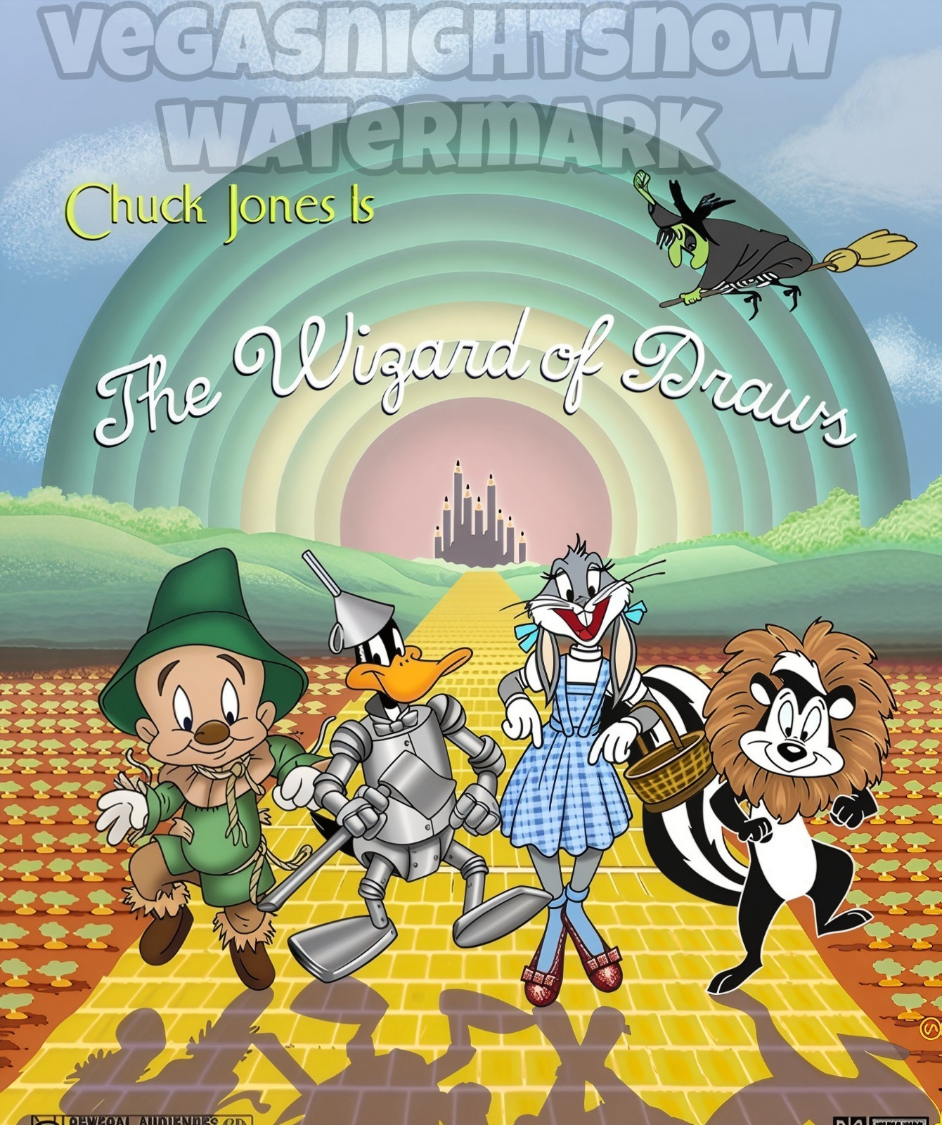 Looney Tunes Cartoon 4 Inch Vinyl Sticker Wizard Of Oz Draws Indoor/Outdoor