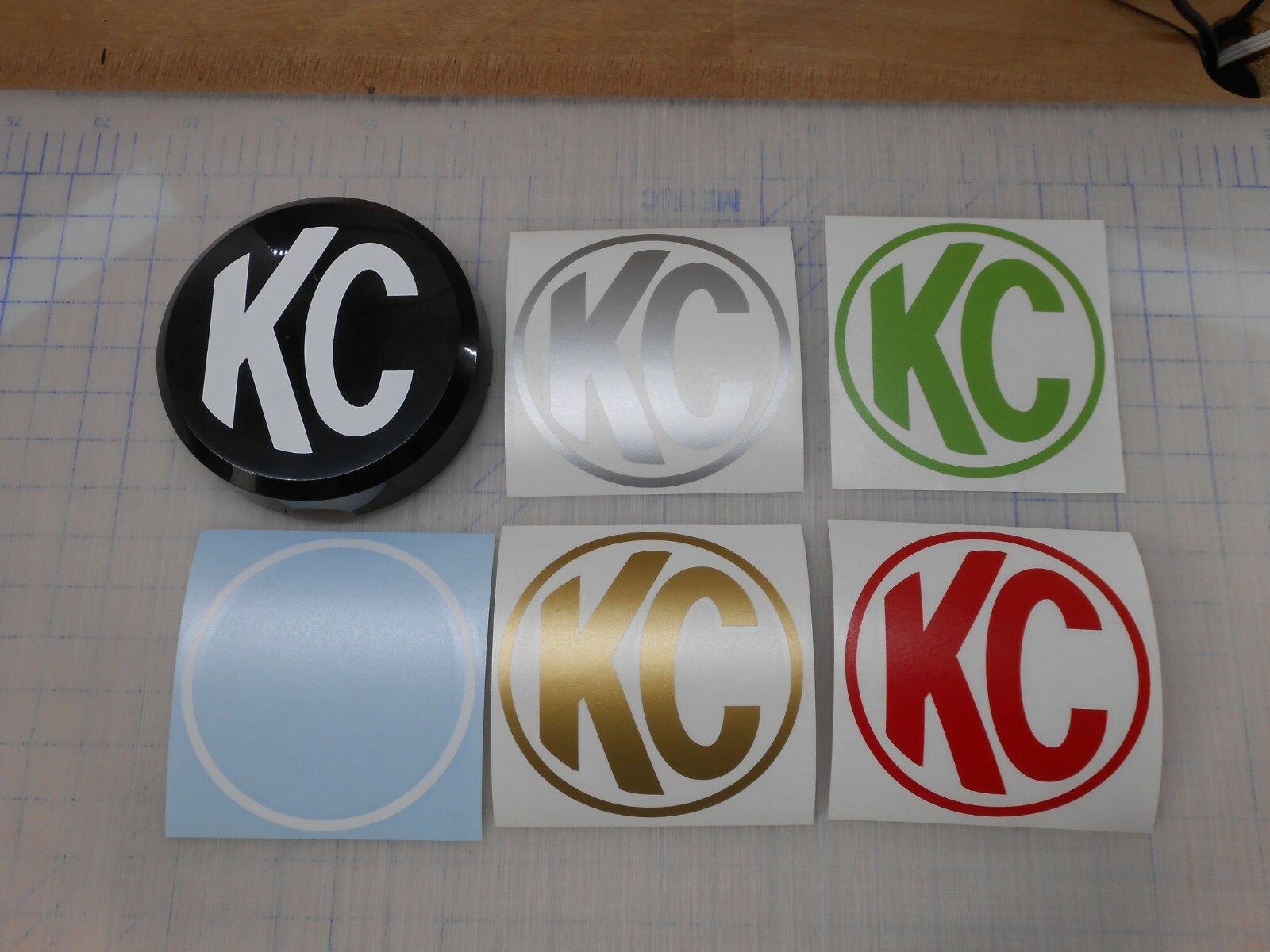 KC HiLiTES 6" Daylighter Slimlite HID LED Light Cover Overlay Circle Sticker