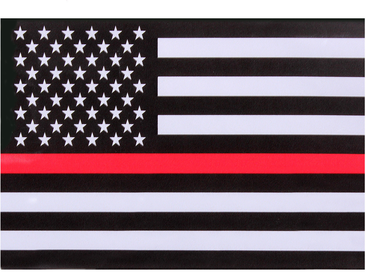 Thin Blue Line US American Flag Decals Support Firefighters Stickers TBL 3-Pack