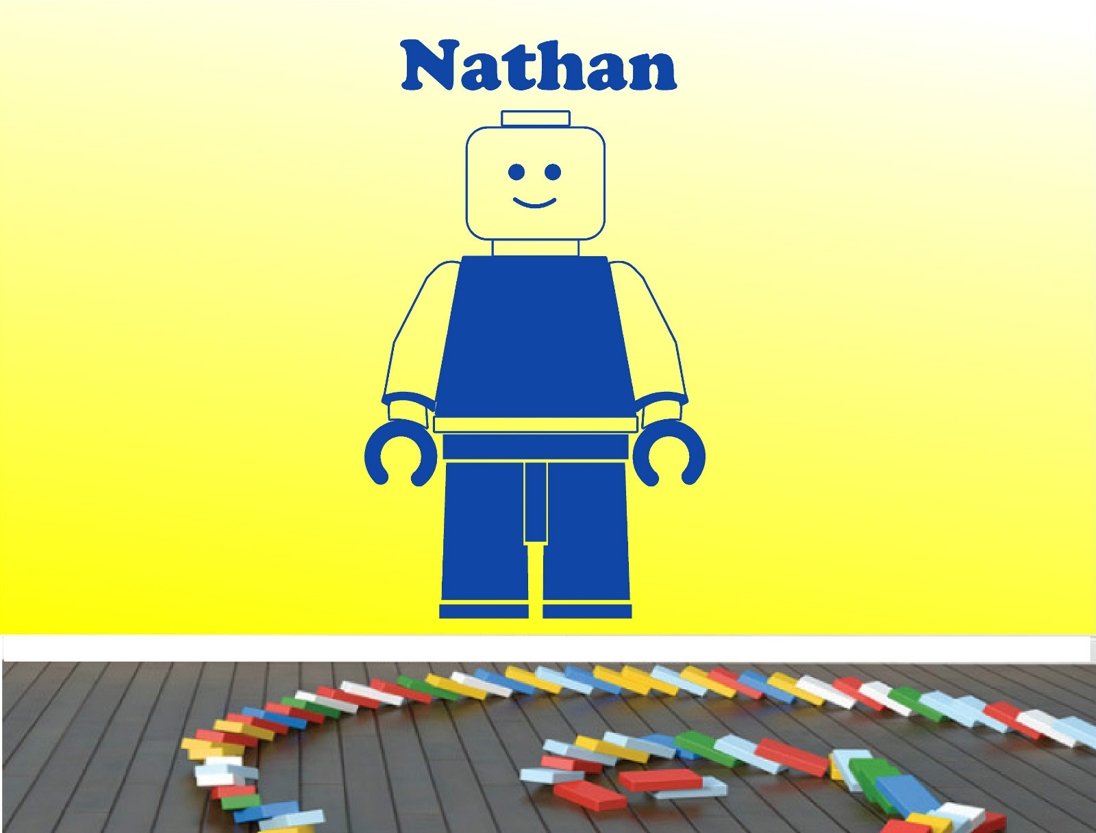LEGO wall sticker decal bedroom wall art children design decal