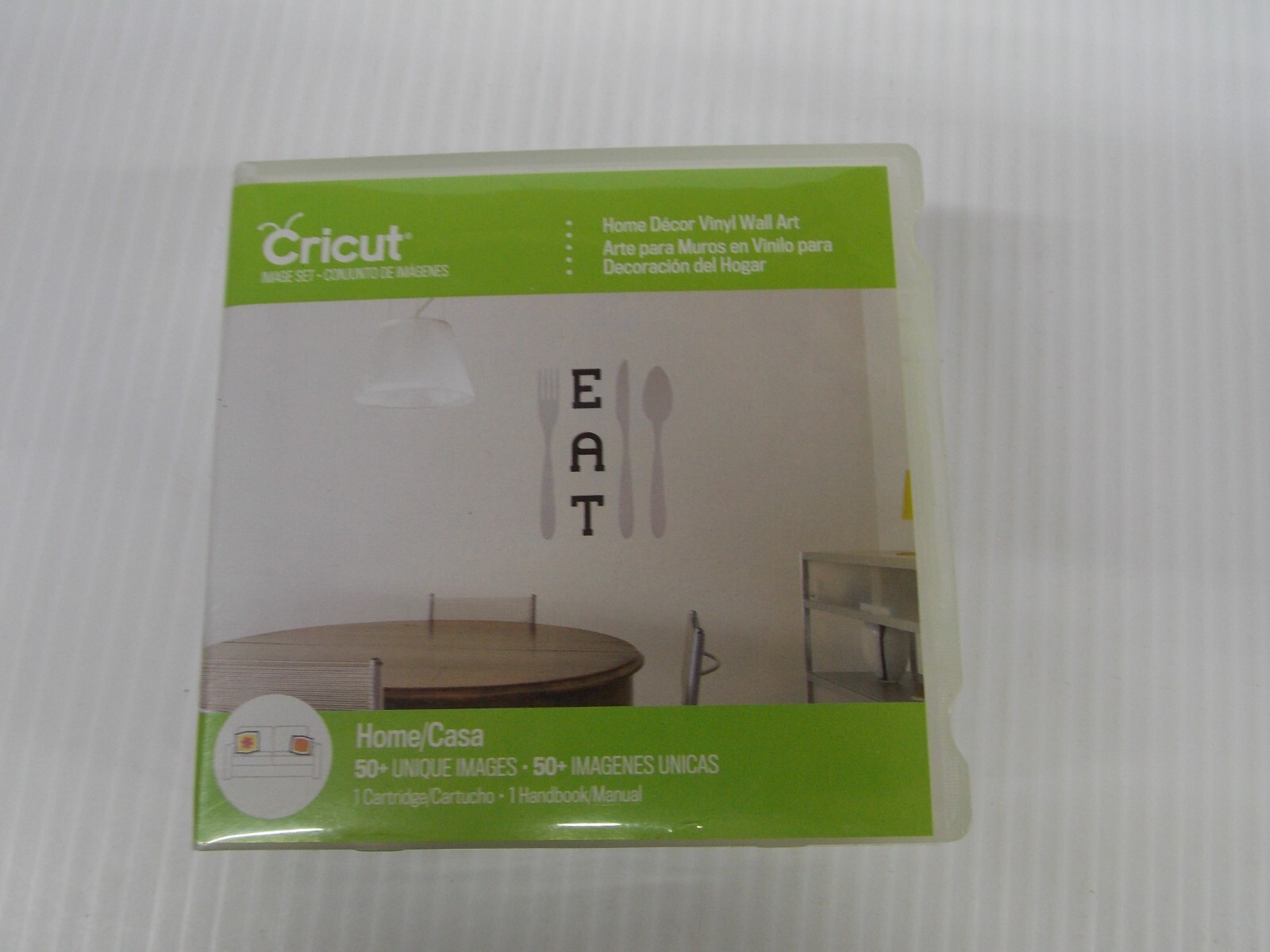 Cricut Home Décor Vinyl Wall Art Cartridge NOS 50+ Unique Images Handbook Manual
