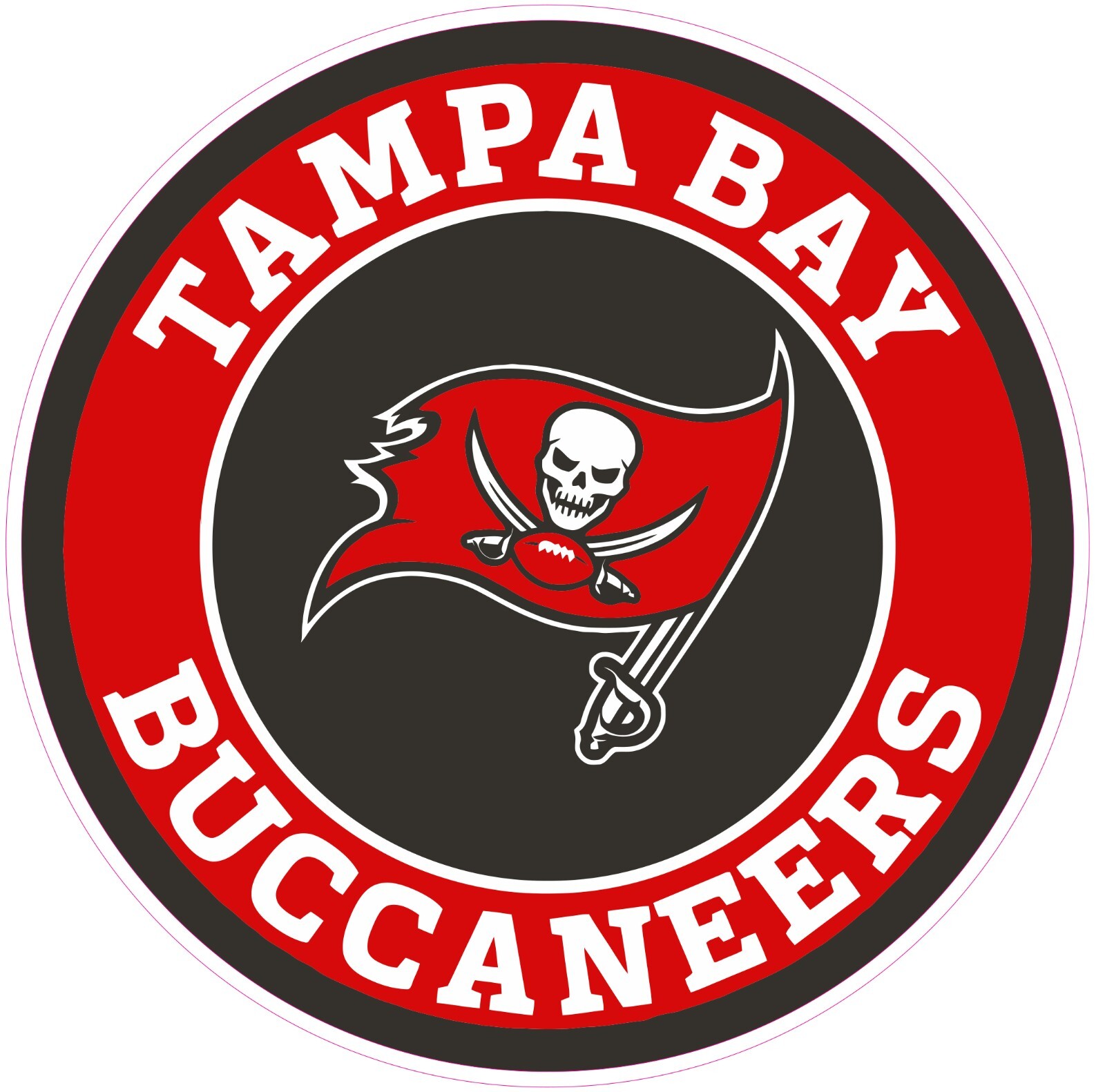 Tampa Bay Buccaneers Football Vinyl Decal Sticker Car Truck Bumper Tumbler Mug