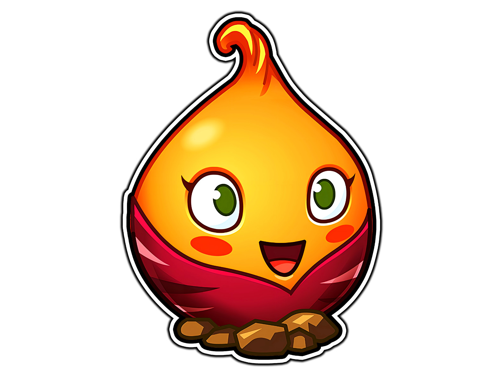 Sweet Potato Plants Zombies Sticker Waterproof Vinyl Decal Die-Cut Car Laptop