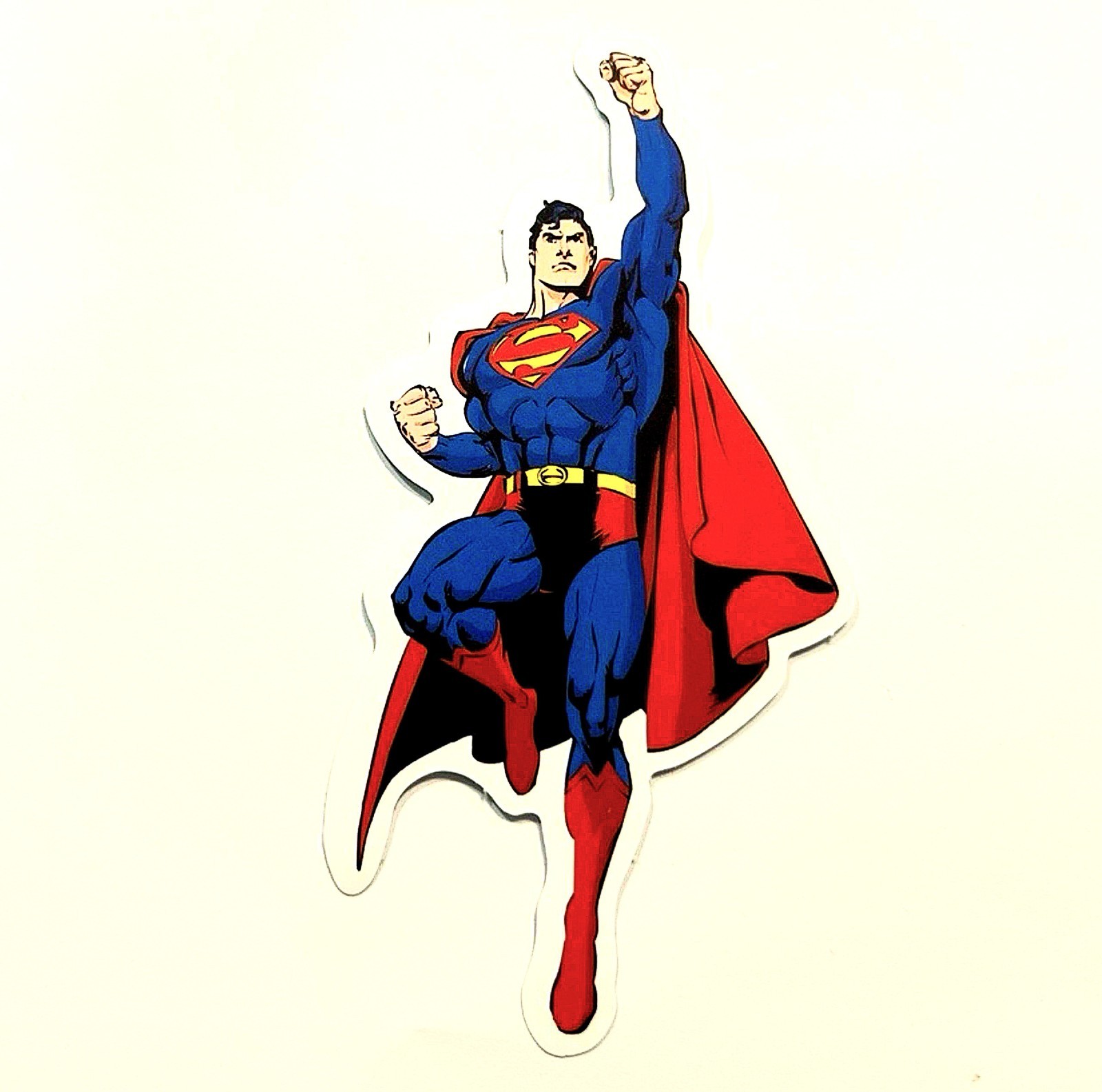 DC X SUPERMAN STICKER X VYNIL HIGH-GLOSS DIE-CUT STICKER X 3X2 INCHES STICKER