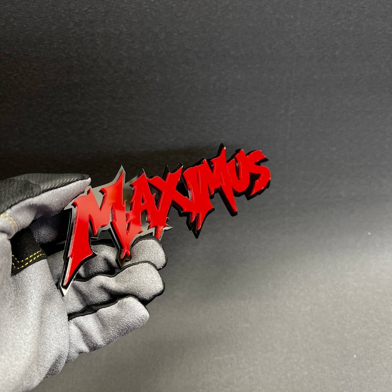 1PC MAXIMUS Custom 3D Text Car Badge Fender Emblem Tailgate Toolbox Decal