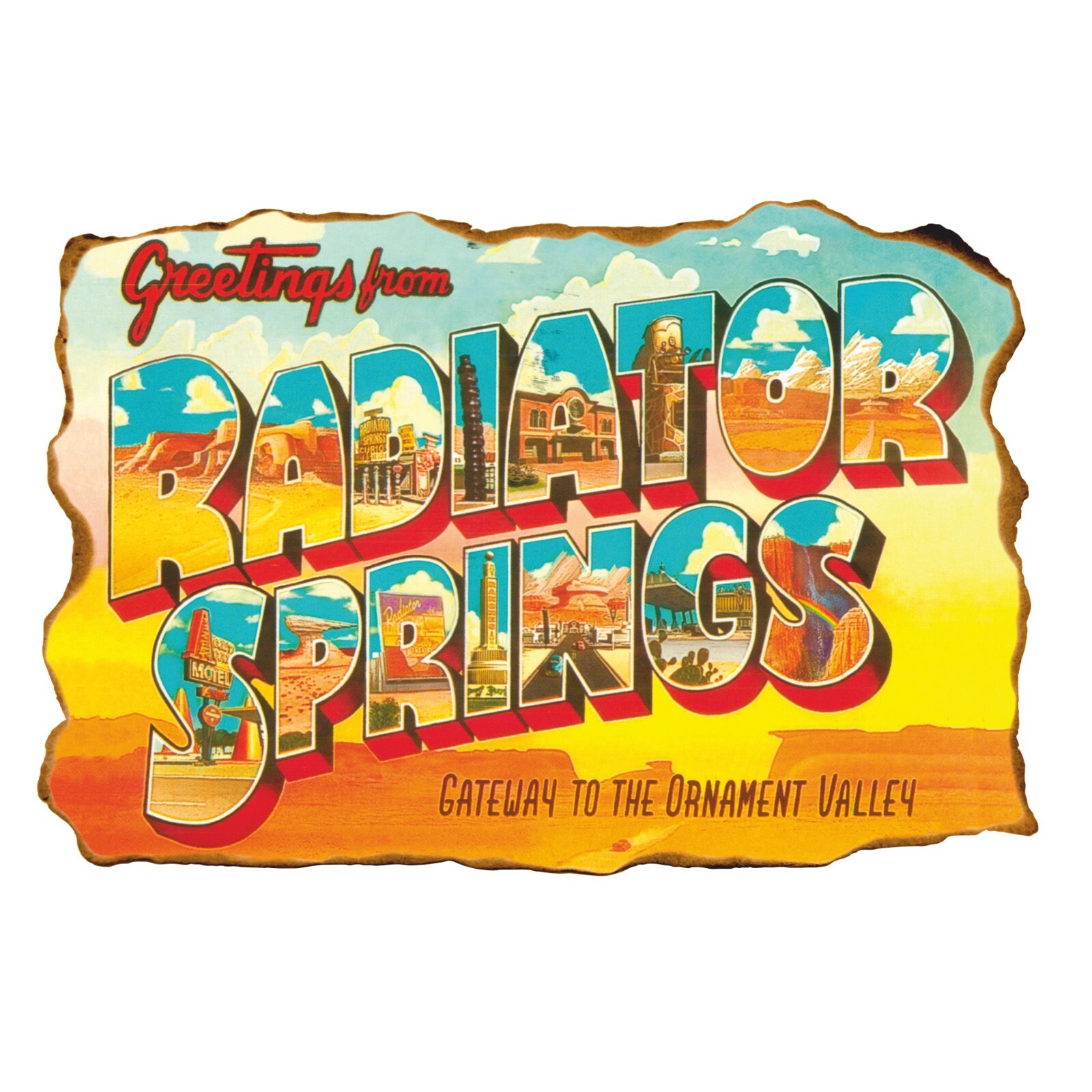 Radiator Springs 3D Wall Decal, Retro Cars Wall Sticker, Removable