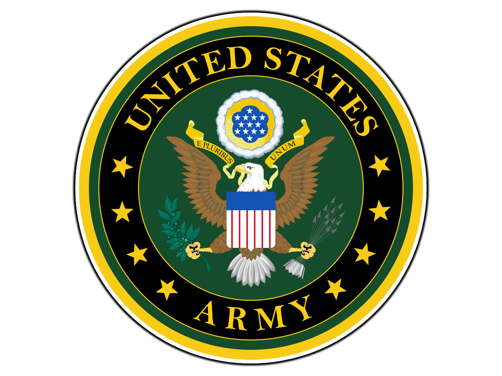 #2805 United States Army Emblem #1 Military Insignia Sticker Waterproof Vinyl
