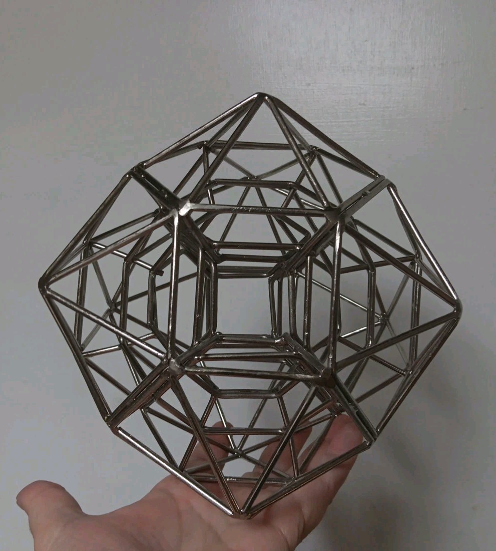 Abstract Art Sculpture Geometric Solid Sacred Geometry Math Class Decor Rare