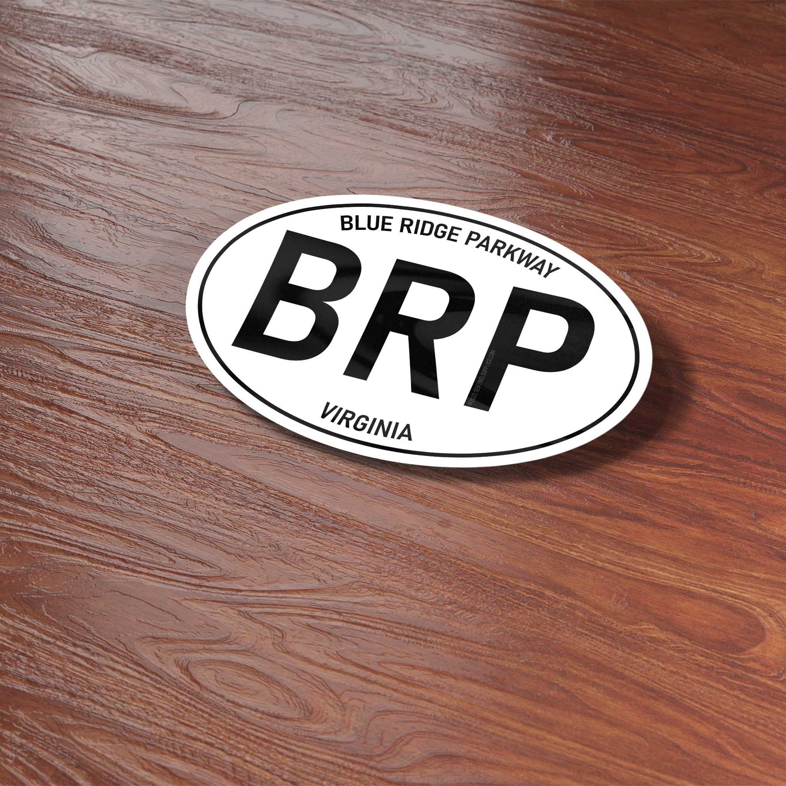 Blue Ridge Parkway White Oval Sticker – Virginia & North Carolina Decals