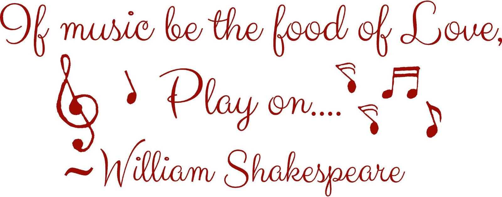 If Music be the Food of Love, Play on William Shakespeare quotes for music lover