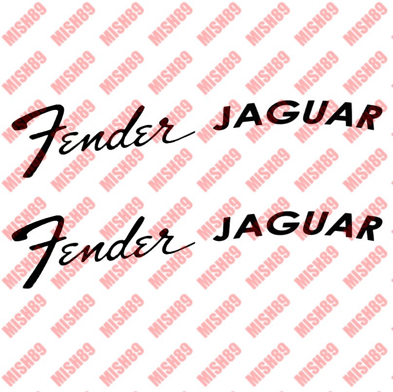Fender Guitar Decal Jaguar Die Cut Vinyl Sticker – Any Size Any Color