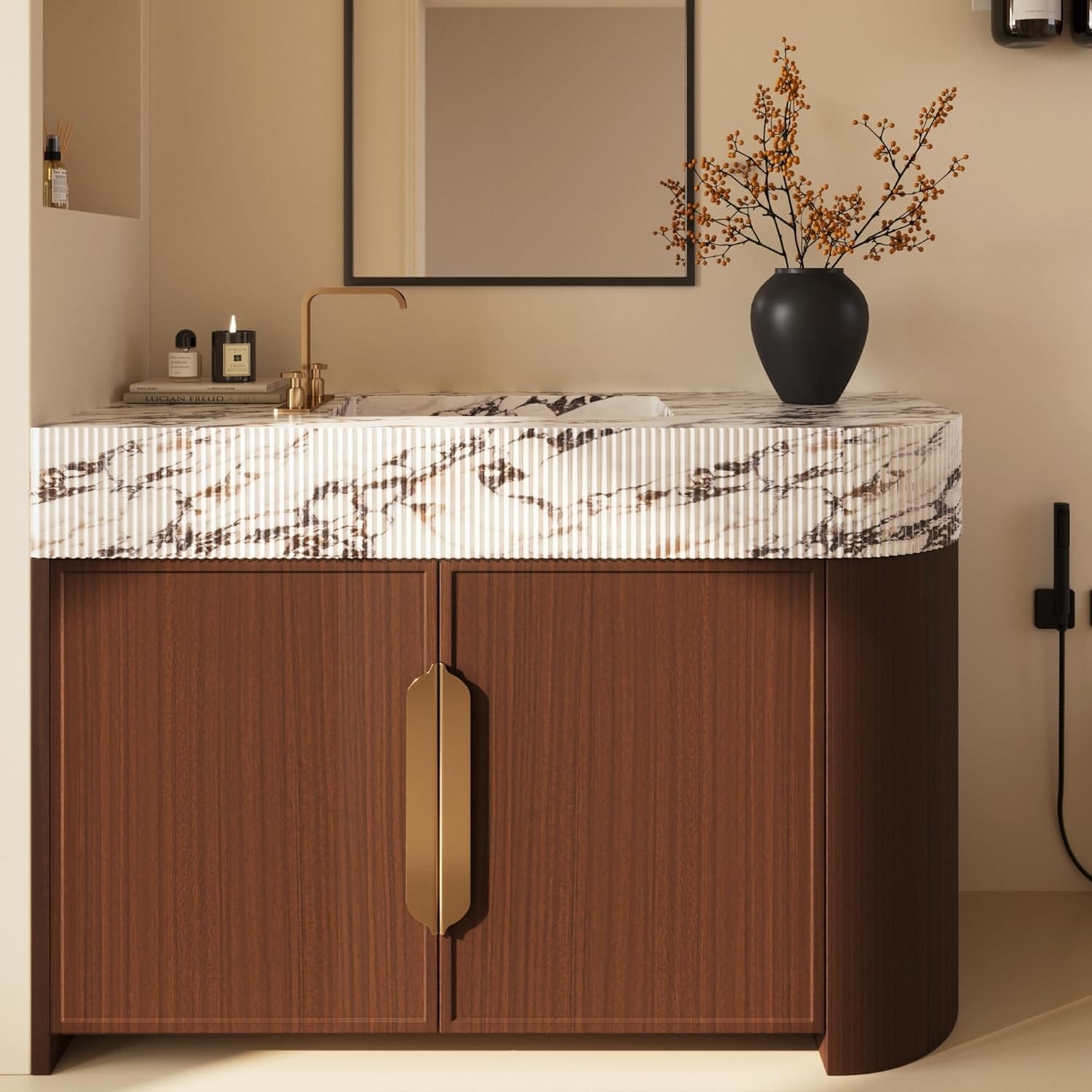 JSEVEM 16"×118" Walnut Wood Wallpaper Peel and Stick 16 x 118, Light Brown