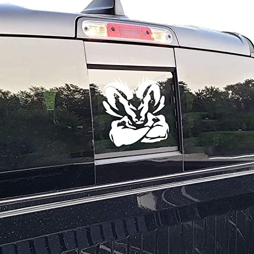 Designs Rear Back Middle Window Vinyl Decal Compatible with 1500 2500 White