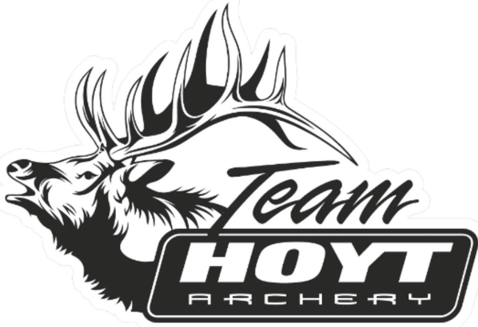 Hoyt Archery Buck Deer Bow Hunting Vinyl Decal Sticker Truck / Car 6”