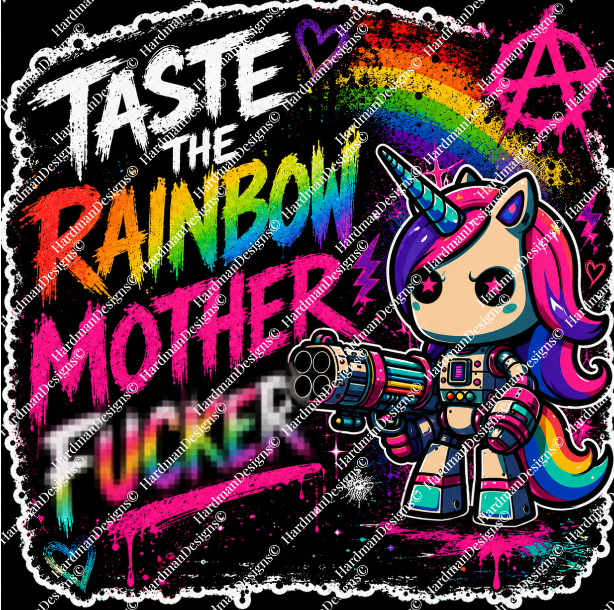 100 Pack – Taste the Rainbow LGBTQIA2S+ sticker | Rainbow Unicorn Punk sticker