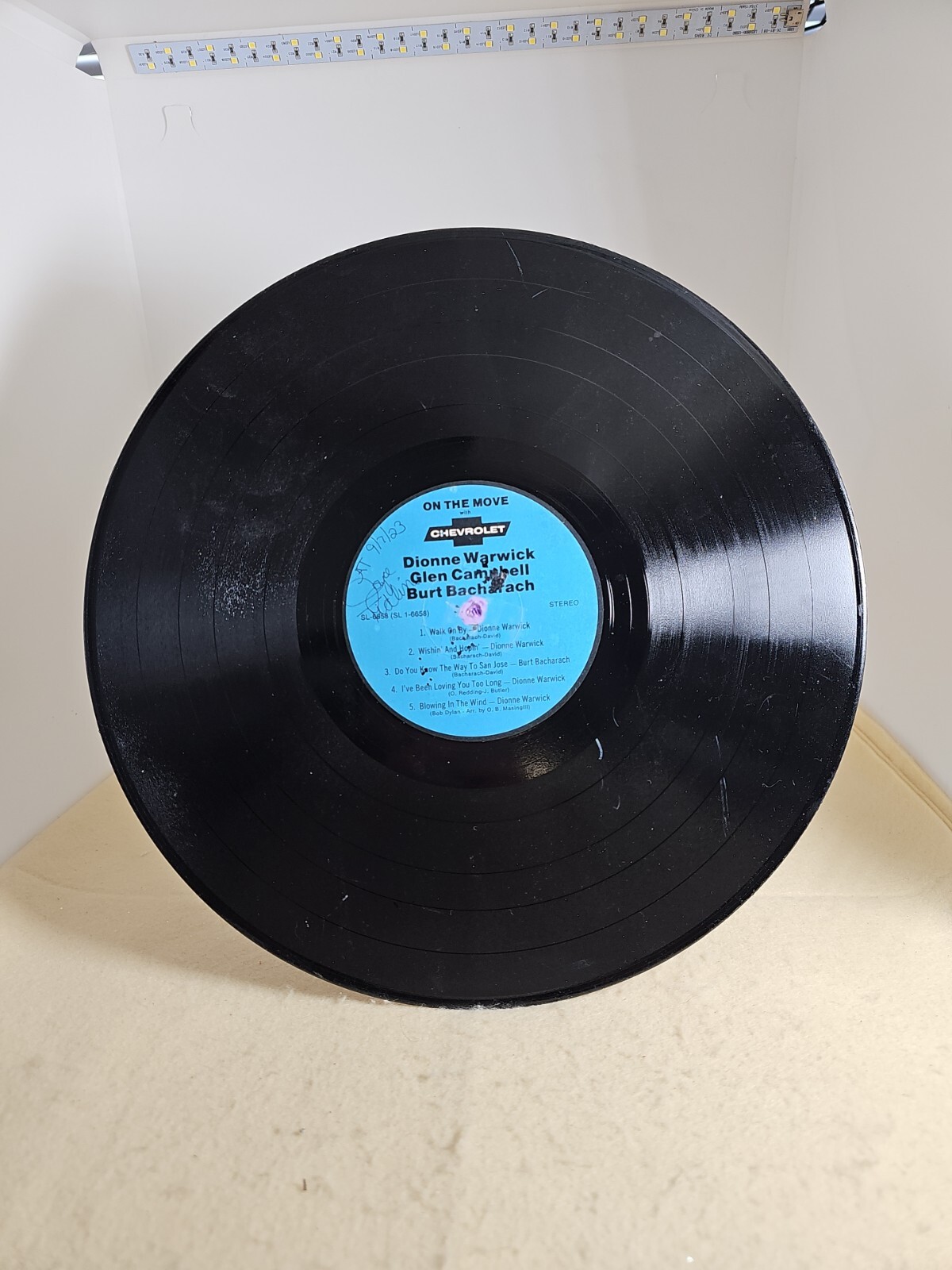 33 Rpm Vinyl Record Refurbished To Wall Hanging Decorative Purple Multi-Colors