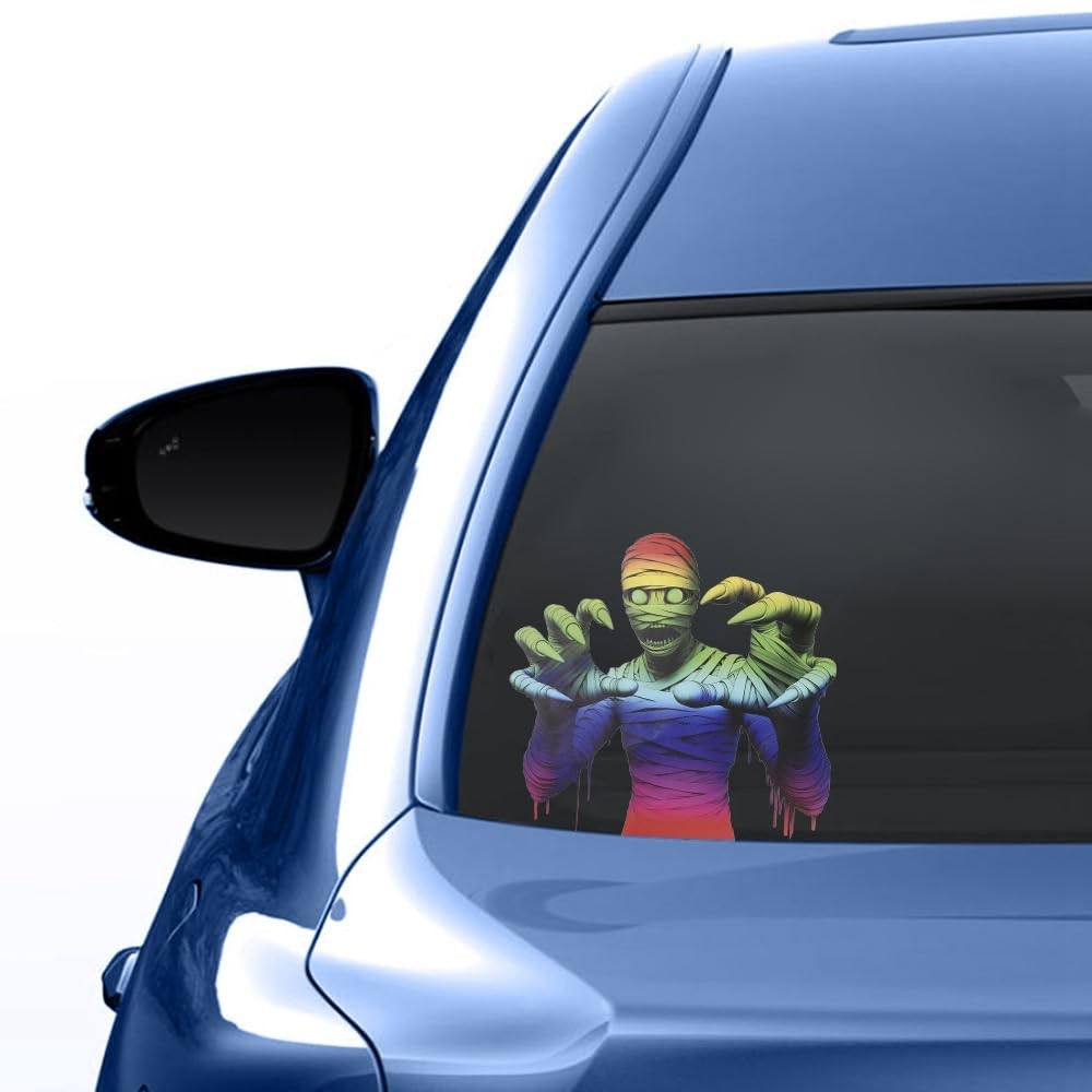 3D Skull Car Sticker DoubleSided Scary Skeleton Decal for Vehicles & Laptops