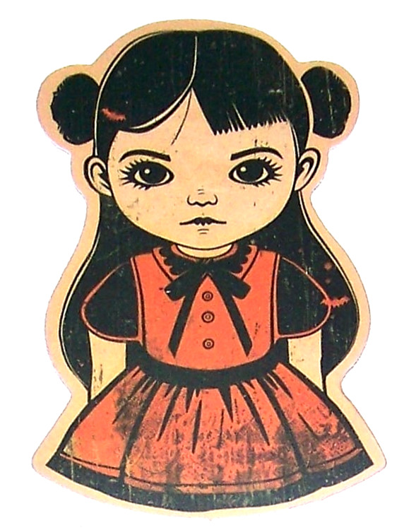 HALLOWEEN Themed Die Cut Sticker Decal All Hallows Eve Holiday – Spooky Girl